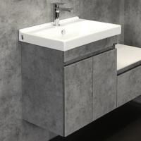 Тумба с раковиной Comforty Осло 60, подвесная, бетон светлый
