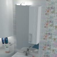 Зеркало-шкаф Triton Кристи 60 R с подсветкой, удлиненный, белый