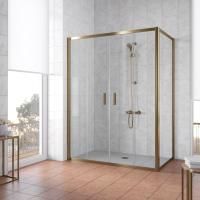 Душевой уголок Vegas Glass Z2P+ZPV TUR NOVO h1900 190*70 05 crystalvision профиль бронза, стекло crystalvision