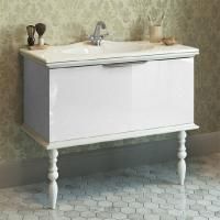 Тумба под раковину Edelform Decora 100 белый глянец