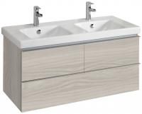 Тумба с раковиной Jacob Delafon Odeon Up 120 светлый дуб, 3 ящика