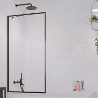Шторка на ванну Radaway Idea Black PNJ II Frame 90