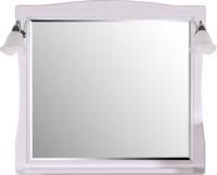 Зеркало ASB-Woodline Модена 85 белое, патина серебро