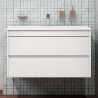 Тумба с раковиной Art&Max Family 90 подвесная, Bianco Lucido