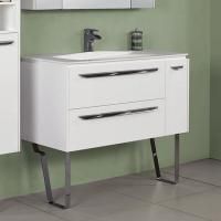 Тумба с раковиной Aquaton Блент 100 белая