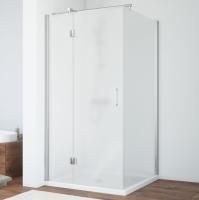 Душевой уголок Vegas Glass AFP-Fis 90 08 10 L профиль глянцевый хром, стекло сатин