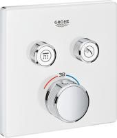 Смеситель с термостатом для ванны Grohe Grohtherm SmartControl 29156LS0, moon white