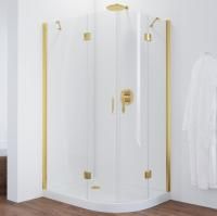 Душевой уголок Vegas Glass AFS-F 120*90 09 01 L профиль золото, стекло прозрачное