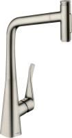 Смеситель для кухни Hansgrohe Metris Select M71 73816800 сталь