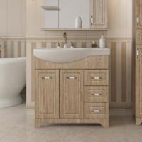 Тумба с раковиной Style Line Олеандр-2 82 R, напольная, люкс, карпатская ель