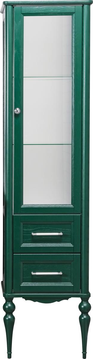 Пенал ValenHouse Эстетика 40 R зеленый, фурнитура хром