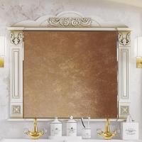 Зеркало Misty Барокко 120 белое, патина