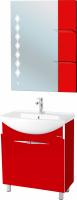 Мебель для ванной Bellezza Глория Гласс 65 красная