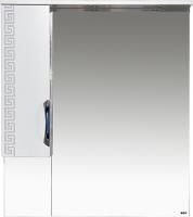 Зеркало-шкаф Misty Престиж 80 L серебряная патина