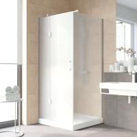 Душевой уголок Vegas Glass AFP-Fis LUX 90*120 07 10 L профиль матовый хром, стекло сатин