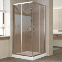 Душевой уголок Vegas Glass ZA 90 08 05 профиль глянцевый хром, стекло бронза