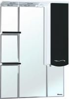 Зеркало-шкаф Bellezza Мари 75 R белый/черный