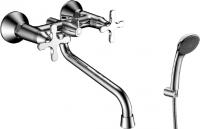 Смеситель для ванны Lemark Duetto LM5751C универсальный