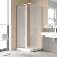 Душевой уголок Vegas Glass GPS-Fis LUX 90*120 07 10 L профиль матовый хром, стекло сатин