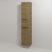 Шкаф-пенал Vod-Ok Adel 30 L с бельевой корзиной, крымский дуб