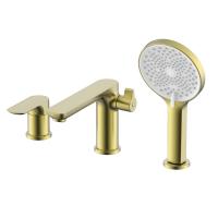 Смеситель на борт ванны Raglo R03.31.03 сатин золотой