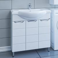 Тумба с раковиной СанТа Родос (Классик) 80 напольная, 3 дверцы