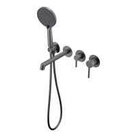 Смеситель для ванны Raglo R20.32.09 встраиваемый, графит