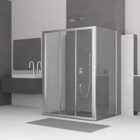 Душевой уголок RGW Classic CL-40 P (1190-1240)х700х1850 профиль хром, стекло прозрачное