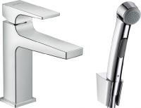 Смеситель для раковины Hansgrohe Metropol 32522000 с гигиеническим душем