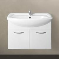 Тумба под раковину 1MarKa Вита 65П с 2 дверцами, белый глянец