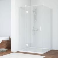 Душевой уголок Vegas Glass AFP-Fis 120*90 01 01 L профиль белый, стекло прозрачное