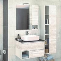 Мебель для ванной Comforty Прага 75 дуб белый