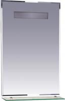 Зеркало Misty Лика 60 прозрачная полка, с подсветкой