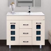 Тумба под раковину Misty Квадро 90 бежевая эмаль