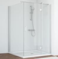 Душевой уголок Vegas Glass AFP-Fis 120*110 07 01 R профиль матовый хром, стекло прозрачное