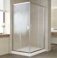 Душевой уголок Vegas Glass ZA-F 100*90 08 02 профиль глянцевый хром, стекло шиншилла