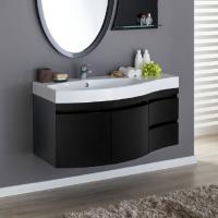 Тумба с раковиной Aquanet Опера 2-115 черная L