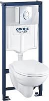 Инсталляция Grohe Solido 39192000 подвесной унитаз + кнопка