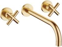 Смеситель для раковины Dorn Bracht Tara 36717892-28 с внутренней частью, сатинированная латунь
