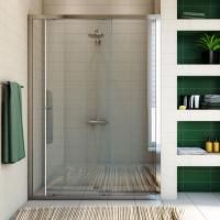 Душевая дверь в нишу GuteWetter Guwer GK-662D 130 см стекло бесцветное, профиль хром Душевая дверь в нишу GuteWetter Guwer GK-662D 130 см стекло бесцветное, профиль хром