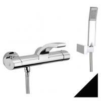 Смеситель с термостатом для ванны Webert Wolo WO980201564 черный