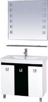 Мебель для ванной Misty Эллада 90 черно-белая