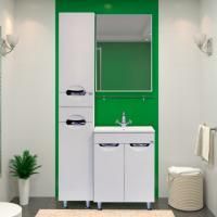 Мебель для ванной Misty Кристи 60 прямая белая эмаль