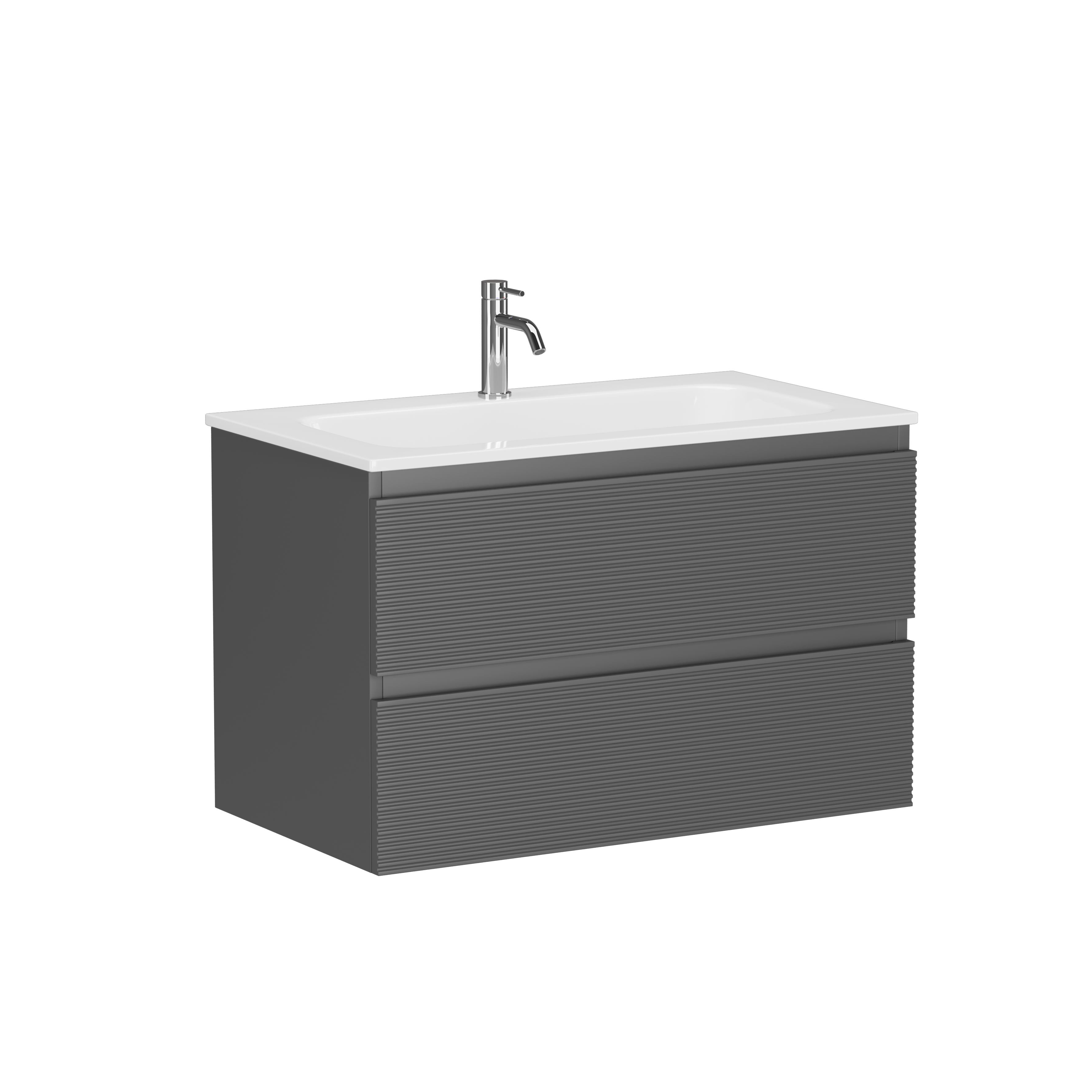 Тумба с раковиной Sancos Folk 80 Grey soft