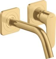 Смеситель для раковины Axor Citterio M 34113250 шлифованное золото