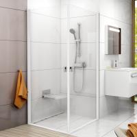Душевой уголок Ravak CRV1-80+CRV1-100 Transparent, профиль белый