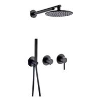 Душевая система Filarete Roun FL1030BL, черный