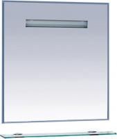 Зеркало Misty Лика 75 прозрачная полка, с подсветкой