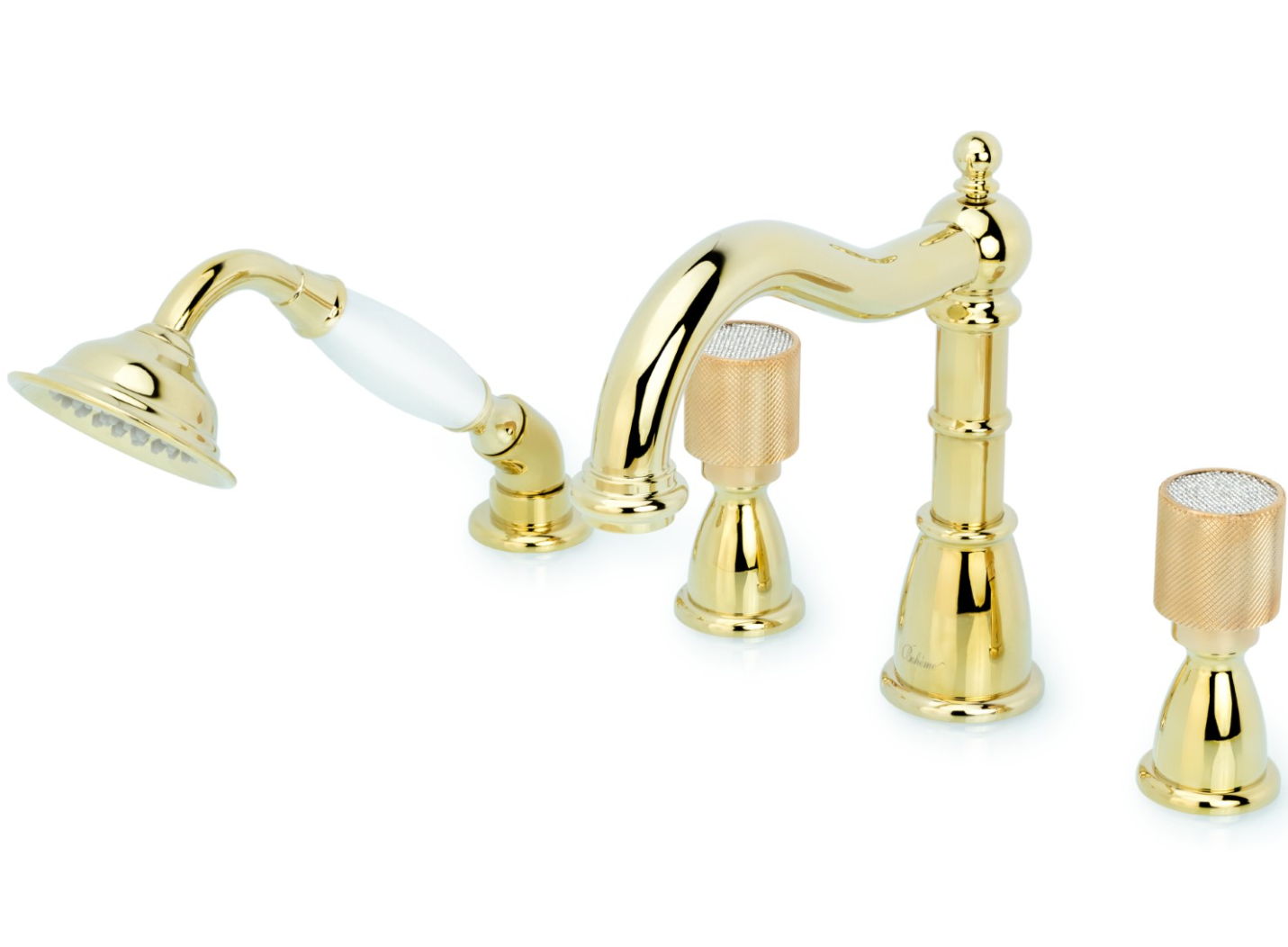 Смеситель на борт ванны Boheme Royal Cristal 395