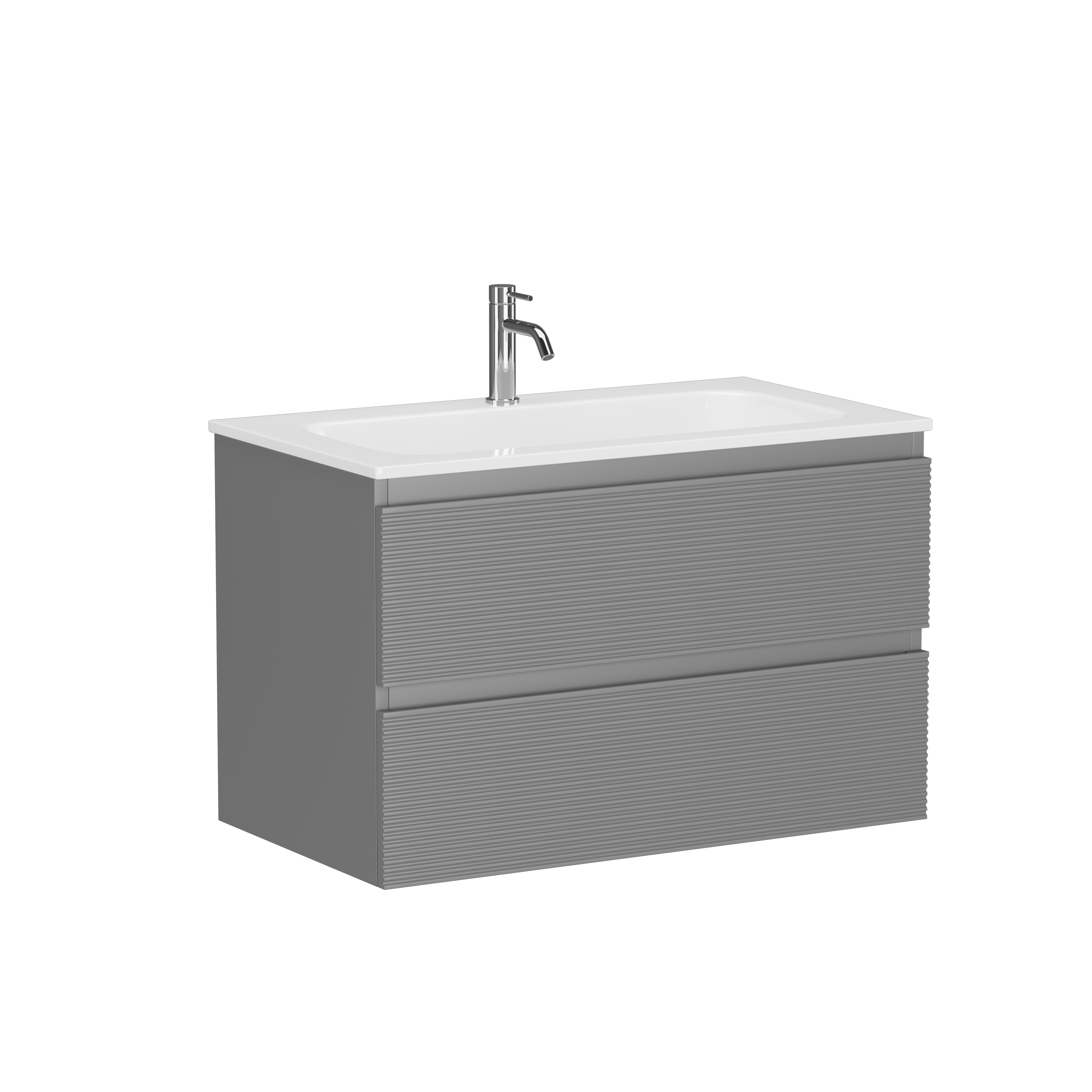 Тумба с раковиной Sancos Folk 80 Ergraut soft